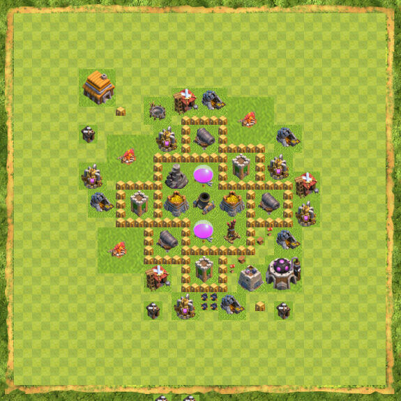 Base Farming Coc Th 5 10