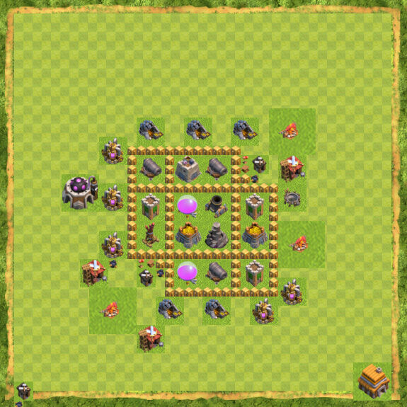 Base Farming Coc Th 5 11
