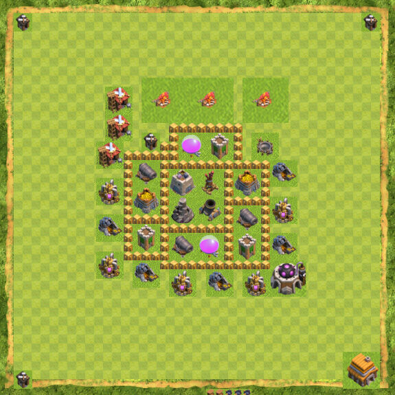 Base Farming Coc Th 5 12