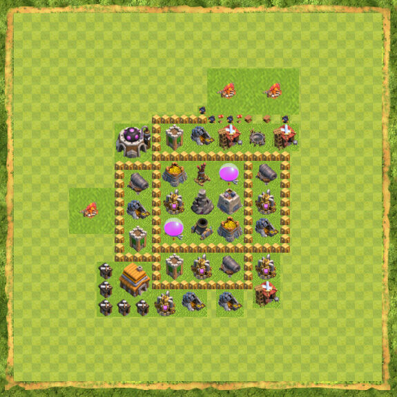Base Farming Coc Th 5 18