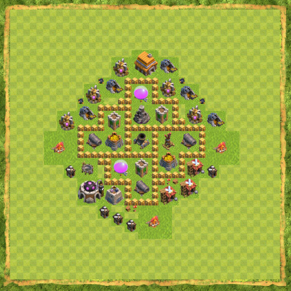 Base Farming Coc Th 5 19