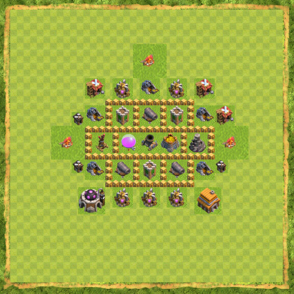 Base Farming Coc Th 5 24