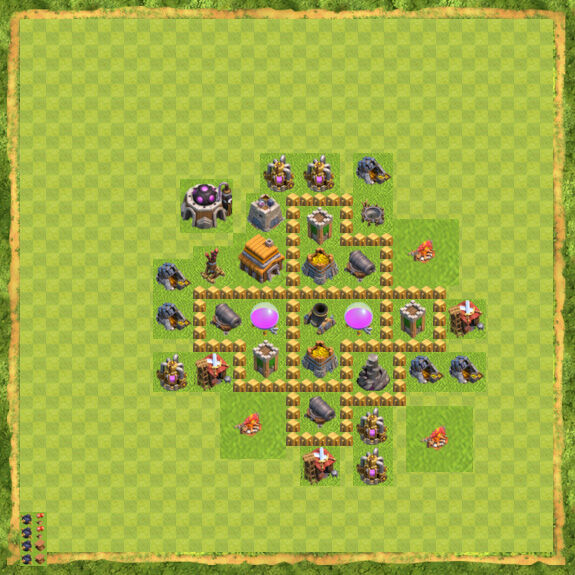 Base Farming Coc Th 5 25