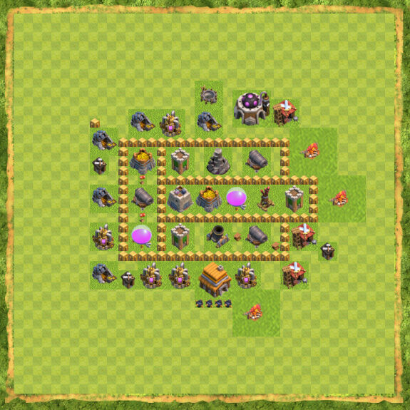 Base Farming Coc Th 5 26