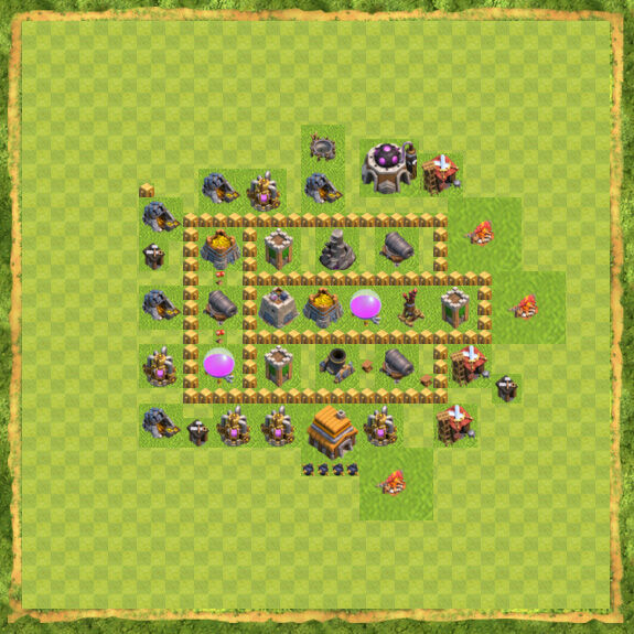 Base Farming Coc Th 5 37