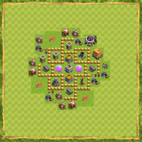 Base Farming Coc Th 5 4