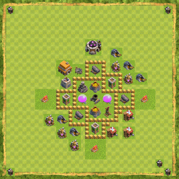 Base Farming Coc Th 5 5