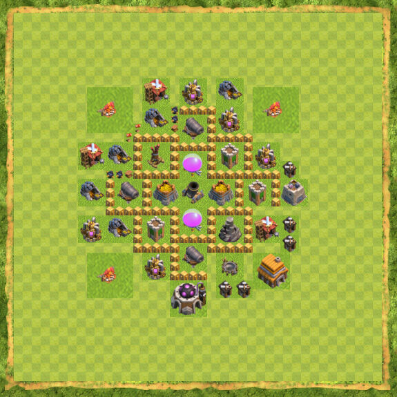 Base Farming Coc Th 5 6