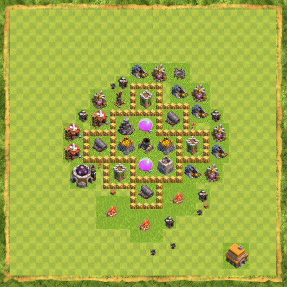 Base Farming Coc Th 5 7