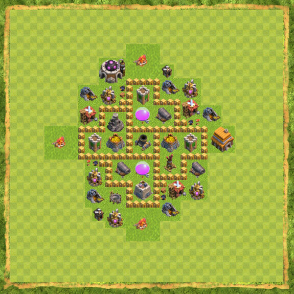 Base Farming Coc Th 5 8