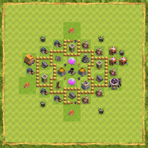 Base Farming Coc Th 5 9
