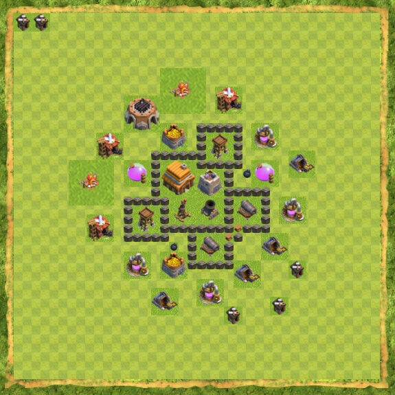 Base War Coc Th 4 24