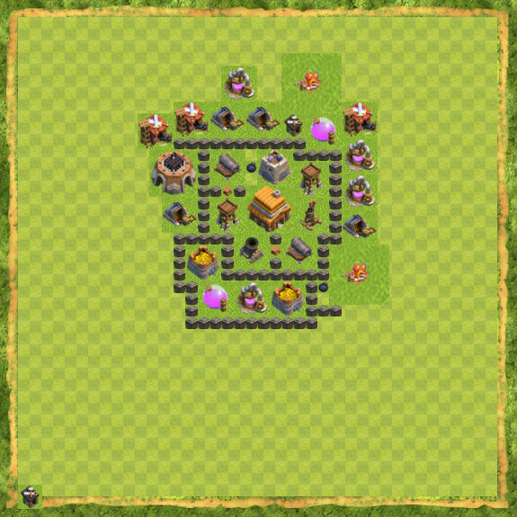 Base War Coc Th 4 28