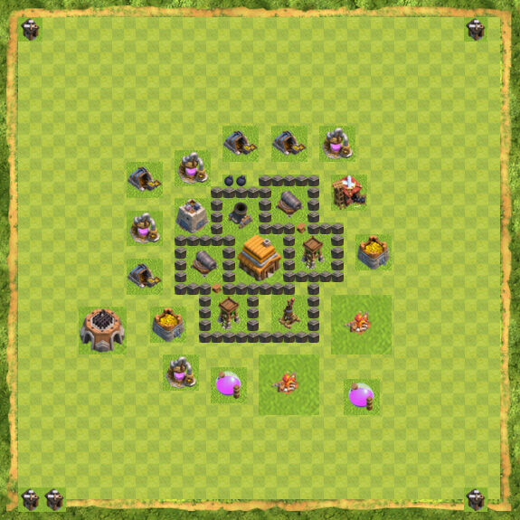 Base War Coc Th 4 29