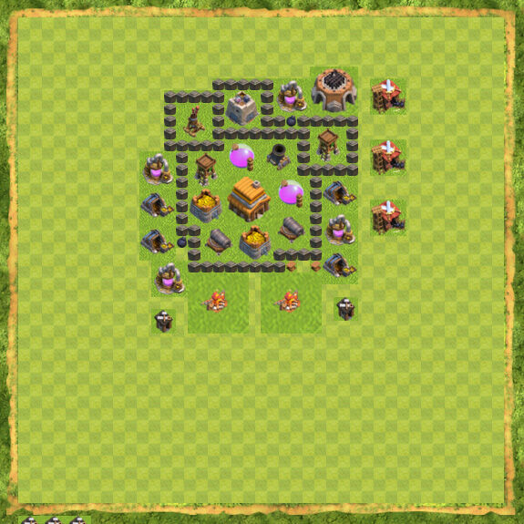 Base War Coc Th 4 36