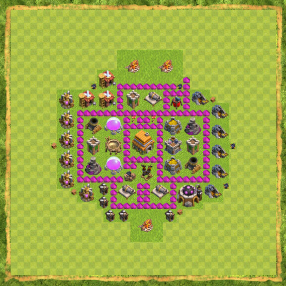 Base Farming Coc Th 6 11