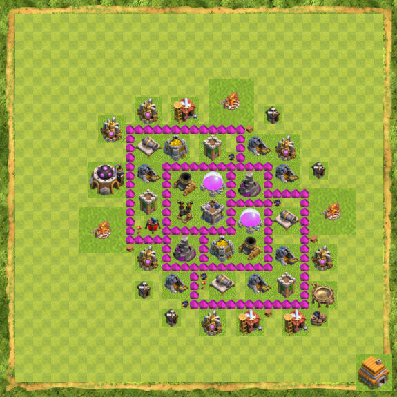 Base Farming Coc Th 6 12