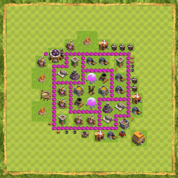 Base Farming Coc Th 6 16