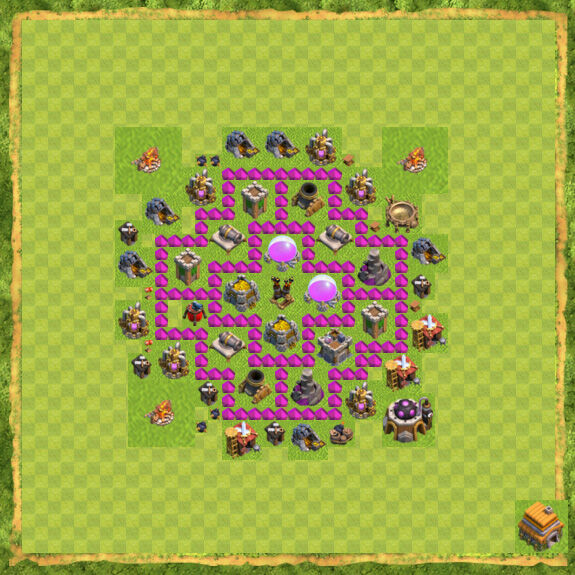 Base Farming Coc Th 6 17