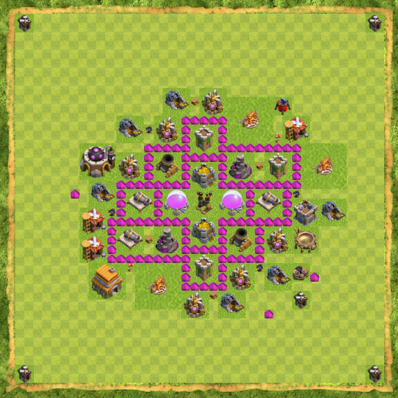 Base Farming Coc Th 6 19