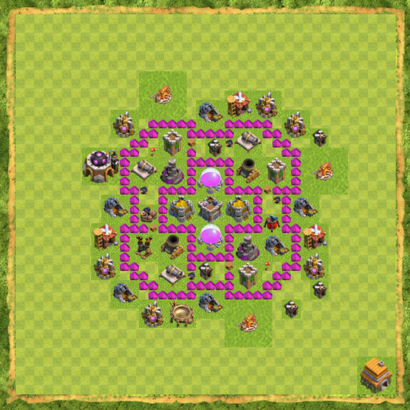 Base Farming Coc Th 6 24