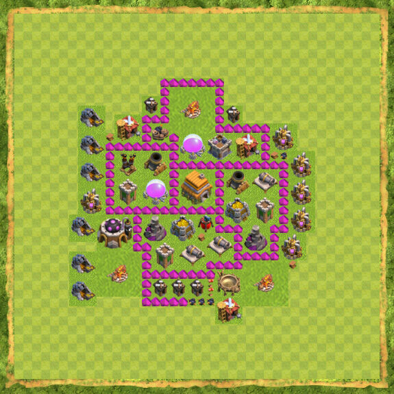 Base Farming Coc Th 6 34