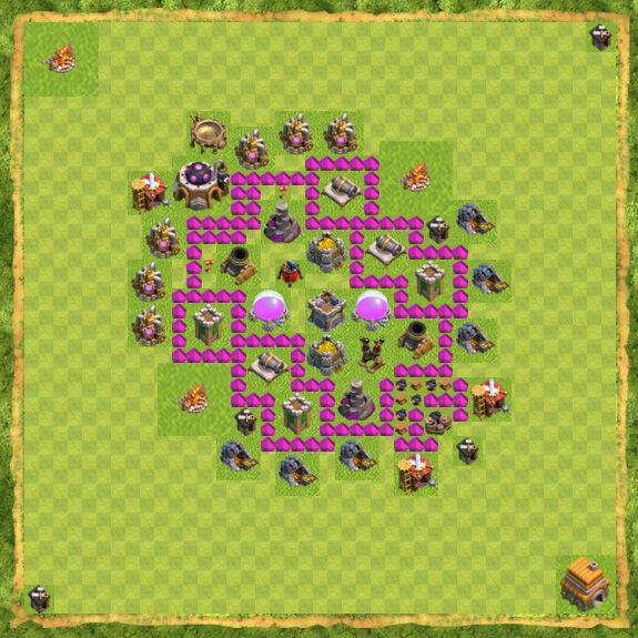 Base Farming Coc Th 6 4
