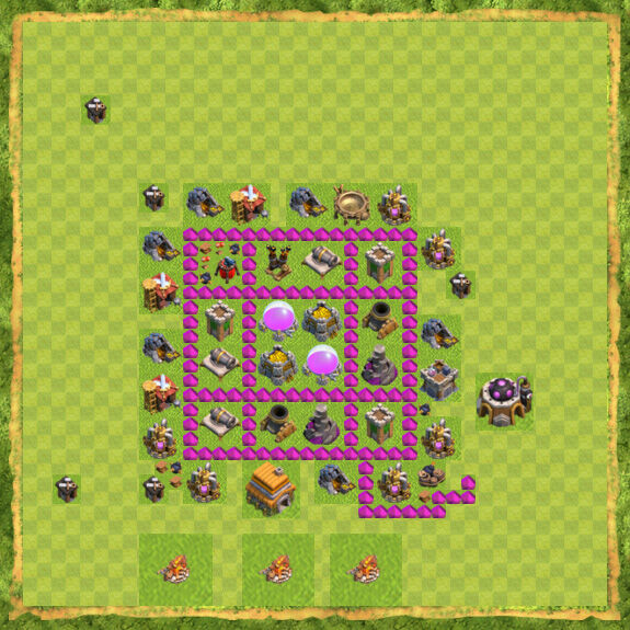 Base Farming Coc Th 6 40