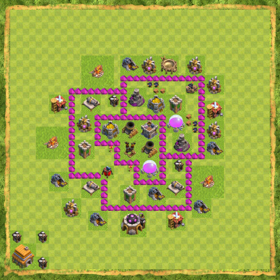Base Farming Coc Th 6 42