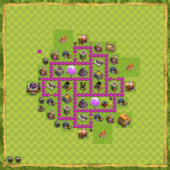 Base Farming Coc Th 6 45