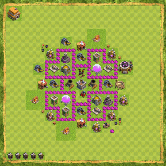 Base Farming Coc Th 6 7