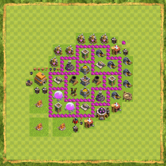 Base Farming Coc Th 6 9