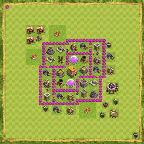 Base Defense Coc Th 6 20
