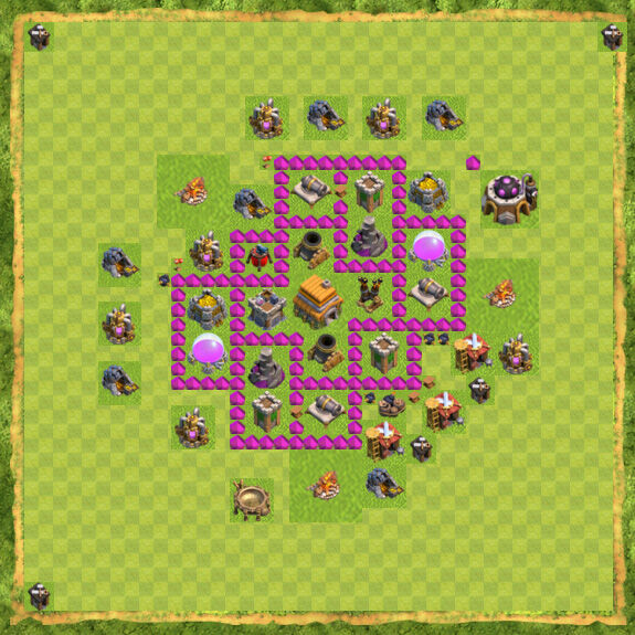 Base War Coc Th 6 1