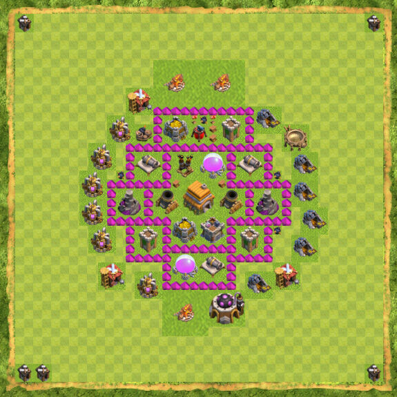 Base War Coc Th 6 21