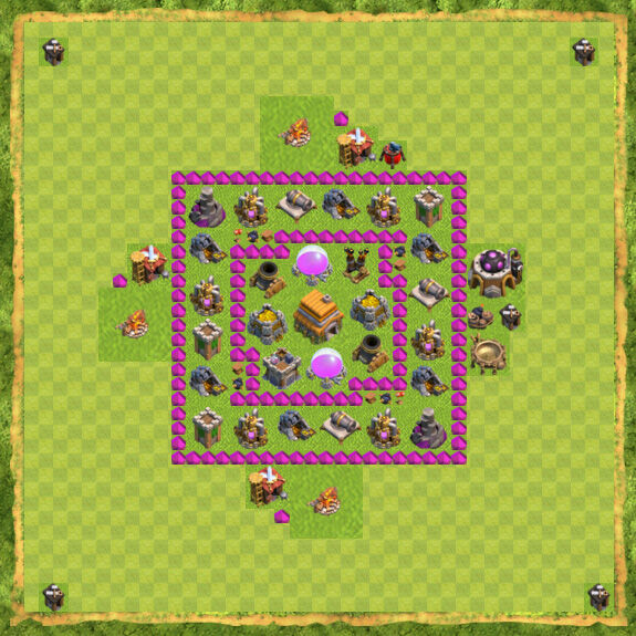 Base War Coc Th 6 23