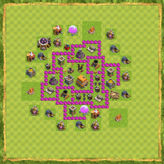 Base War Coc Th 6 27