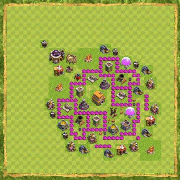 Base War Coc Th 6 28