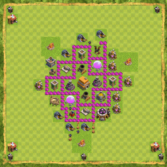Base War Coc Th 6 31