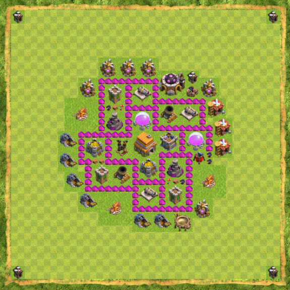 Base War Coc Th 6 33