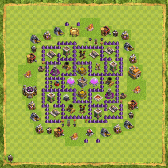 Base Farming Coc Th 7 1