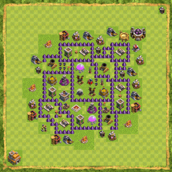 Base Farming Coc Th 7 10