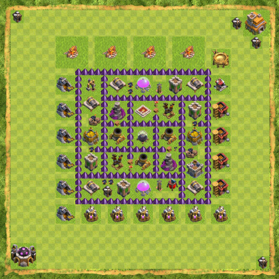 Base Farming Coc Th 7 11
