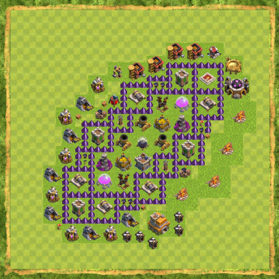 Base Farming Coc Th 7 12