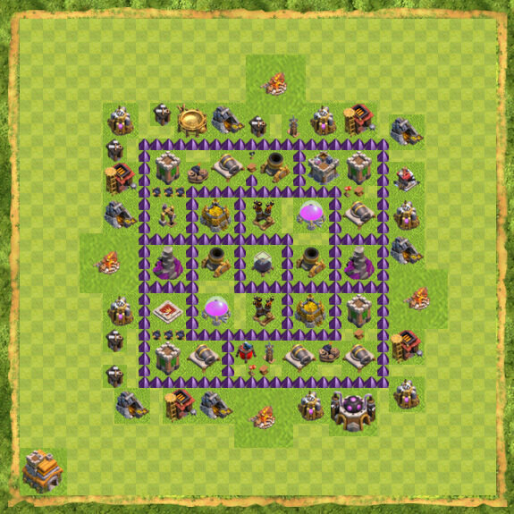 Base Farming Coc Th 7 13