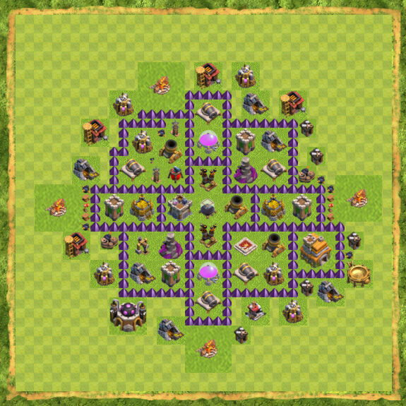 Base Farming Coc Th 7 14