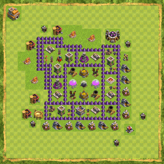 Base Farming Coc Th 7 15