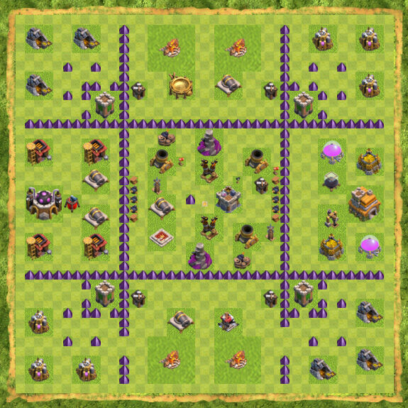 Base Farming Coc Th 7 16