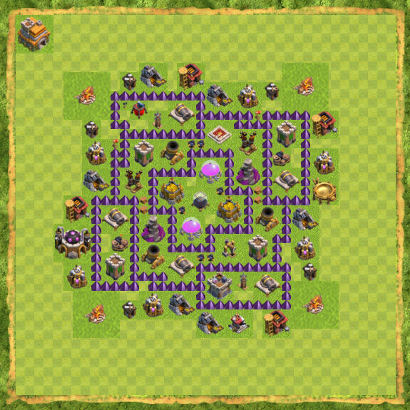 Base Farming Coc Th 7 17