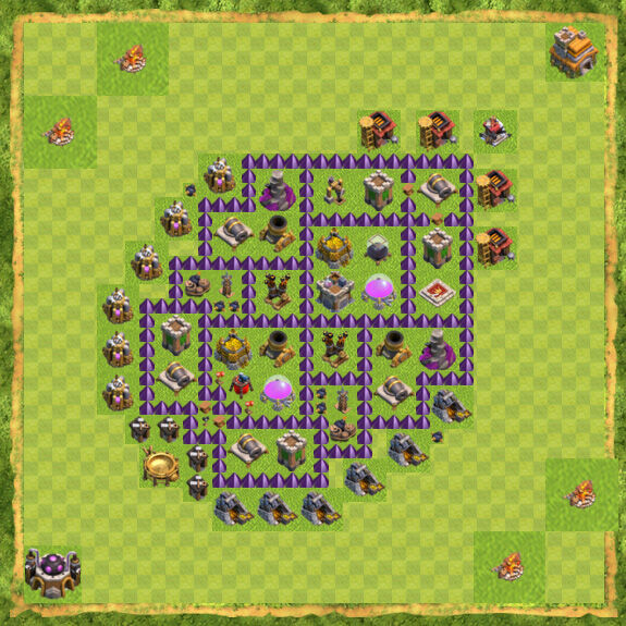 Base Farming Coc Th 7 18